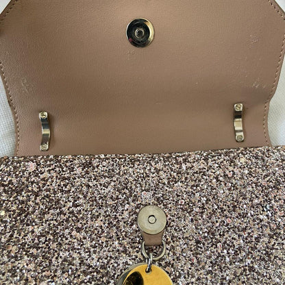 Jimmy Choo Finley  Mix Star Coarse Glitter Mini Cross Body Bag