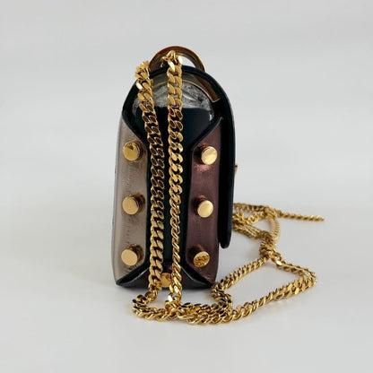 Jimmy Choo Lockett Brown and Gold Bag