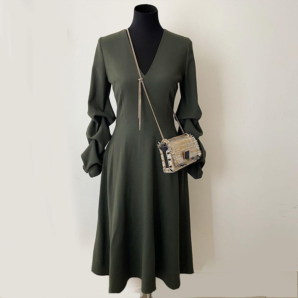 Jimmy Choo Lockett Petite Frayed Metallic Tweed Shoulder Bag