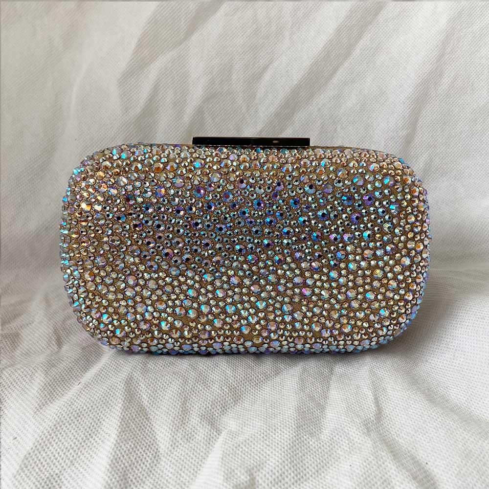 Le Silla Crystal Embellished box clutch