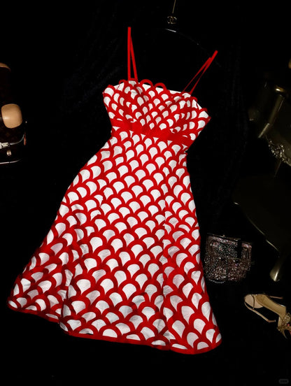 Red Fashion Homecoming Dress Short Chiffon Party Dress Birthday Dress gh4454