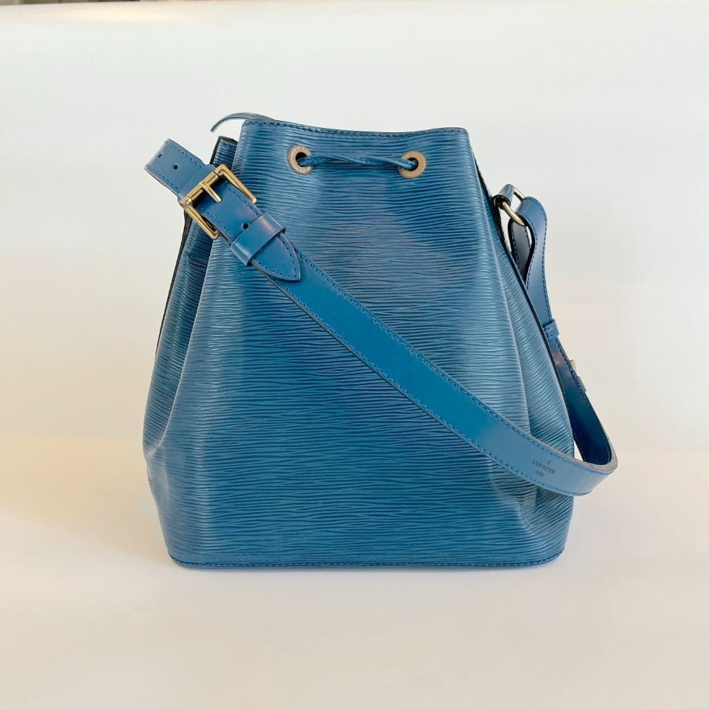 Louis Vuitton Blue Epi Leather Petit Noe
