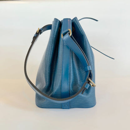 Louis Vuitton Blue Epi Leather Petit Noe