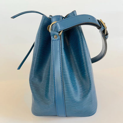 Louis Vuitton Blue Epi Leather Petit Noe