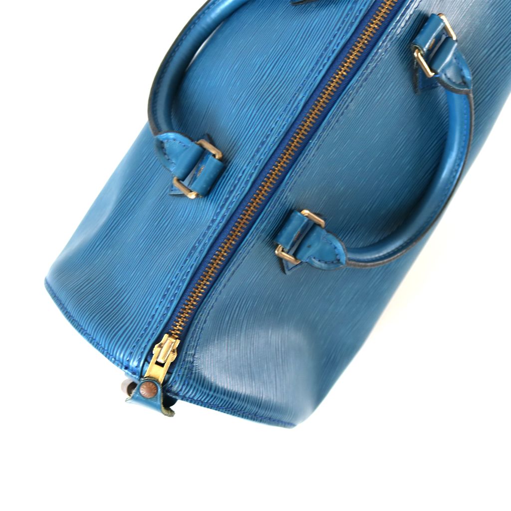 Louis Vuitton Blue Epi Leather Speedy 30