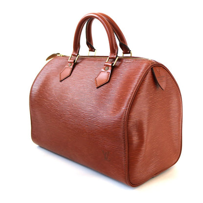 Louis Vuitton Brown Epi Leather 35 Speedy Bag
