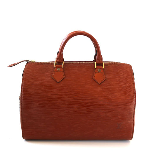 Louis Vuitton Brown Epi Leather 35 Speedy Bag