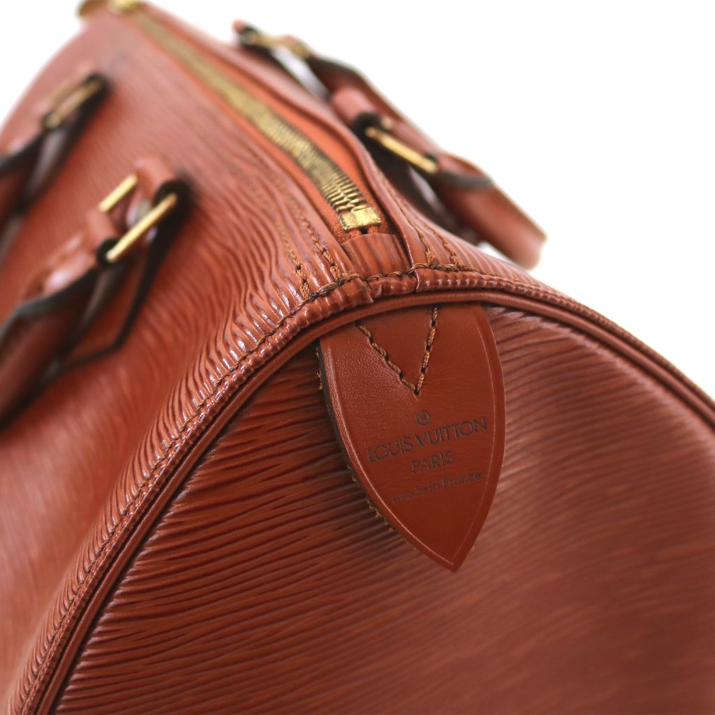 Louis Vuitton Brown Epi Leather 35 Speedy Bag