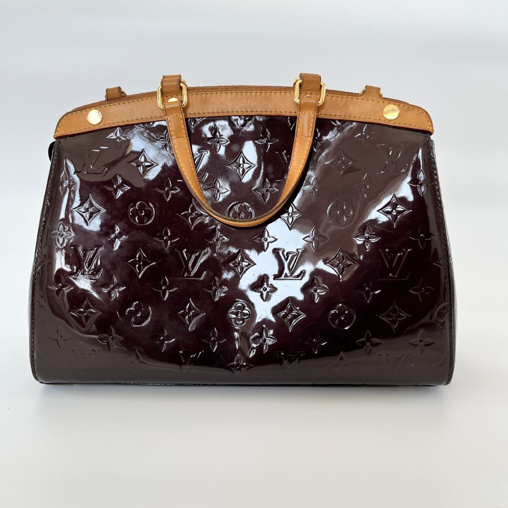 Louis Vuitton burgundy Vernis brea MM shoulder bag