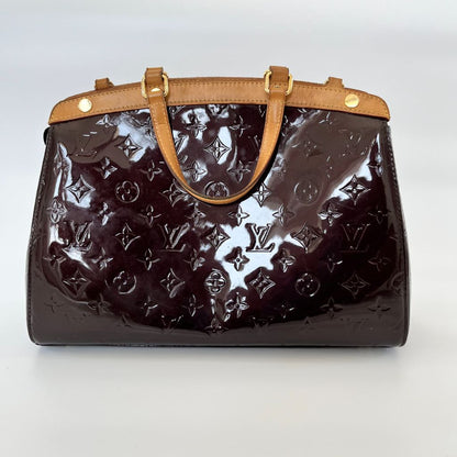 Louis Vuitton burgundy Vernis brea MM shoulder bag