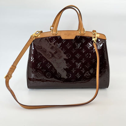 Louis Vuitton burgundy Vernis brea MM shoulder bag