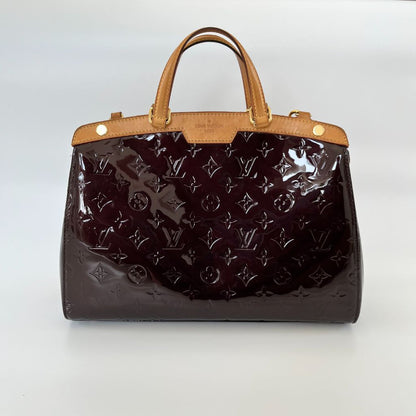 Louis Vuitton burgundy Vernis brea MM shoulder bag