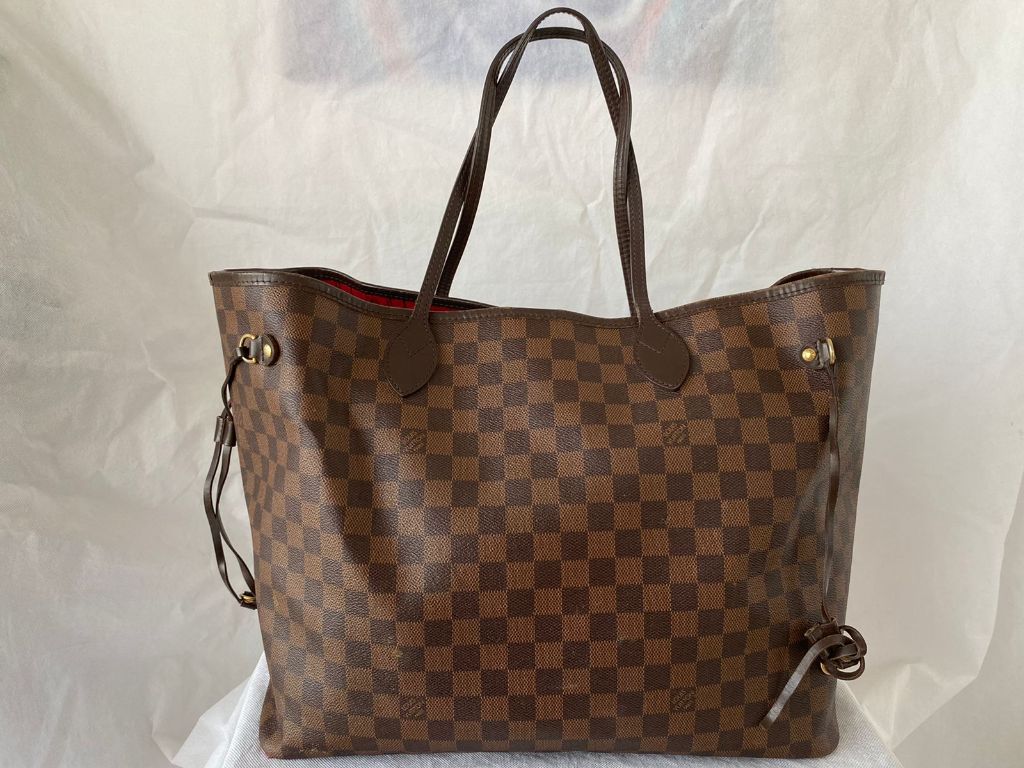 Louis Vuitton Damier Ebene Canvas Neverfull GM Bag