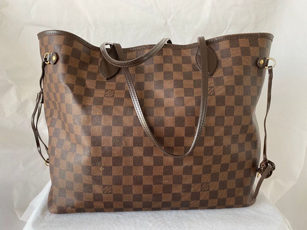 Louis Vuitton Damier Ebene Canvas Neverfull GM Bag