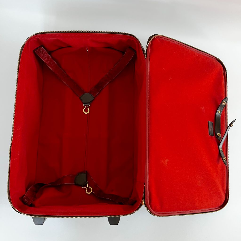 Louis Vuitton Damier Leather Trolley With Front Pocket Suitcase