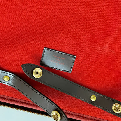 Louis Vuitton Damier Leather Trolley With Front Pocket Suitcase