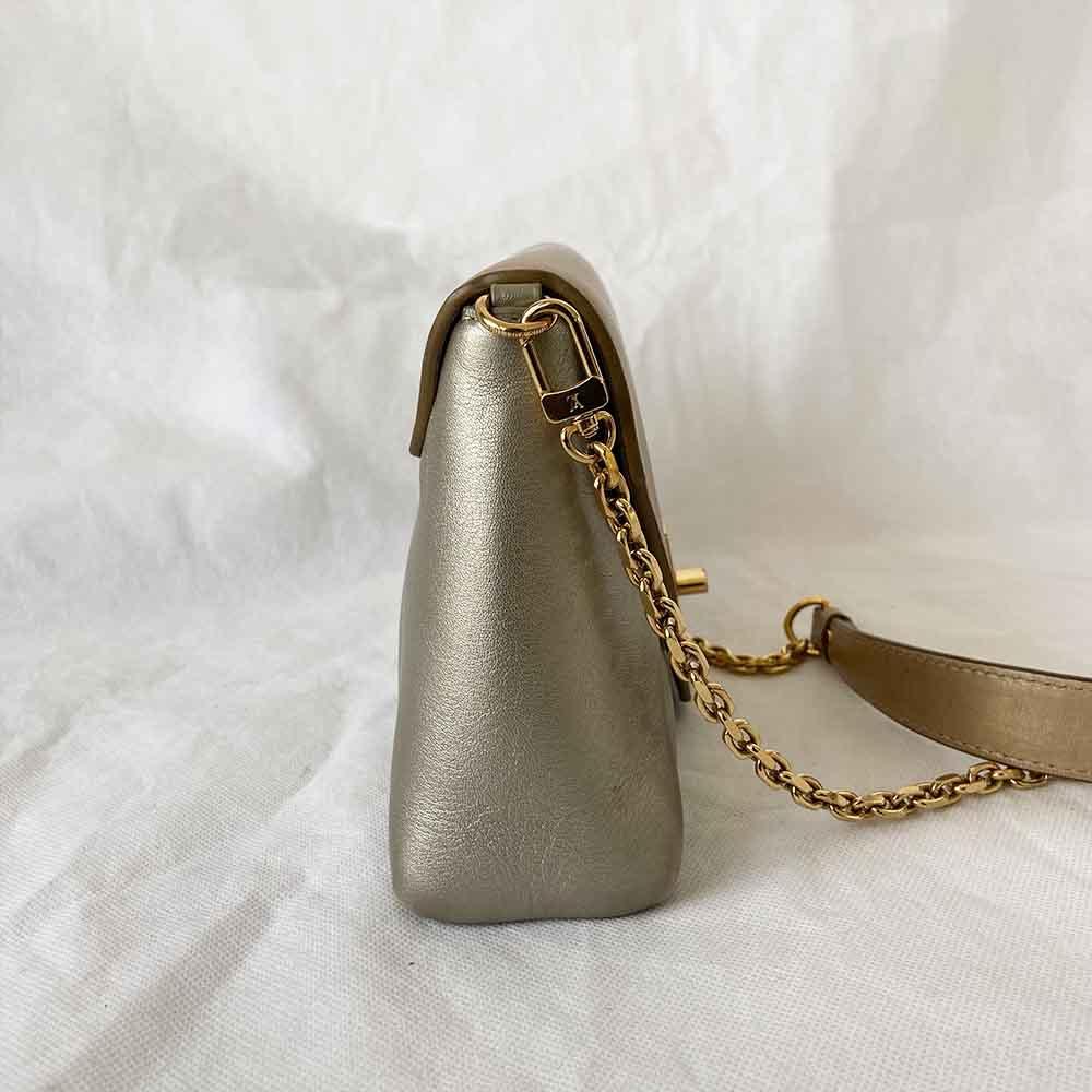 Louis Vuitton Gold Leather Love Note Bag