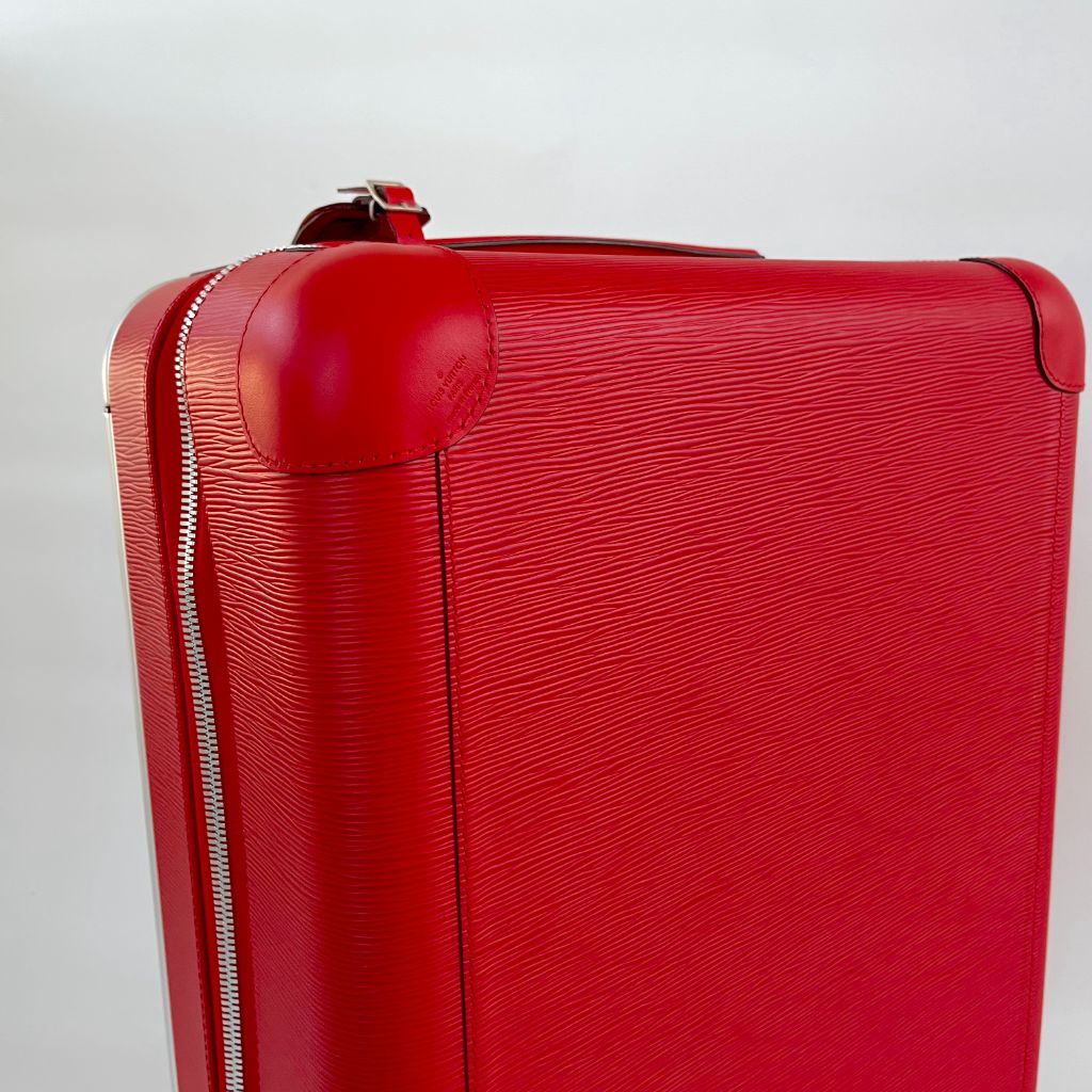 Louis Vuitton Horizon 55 Red Epi Leather Trolley Suitcase