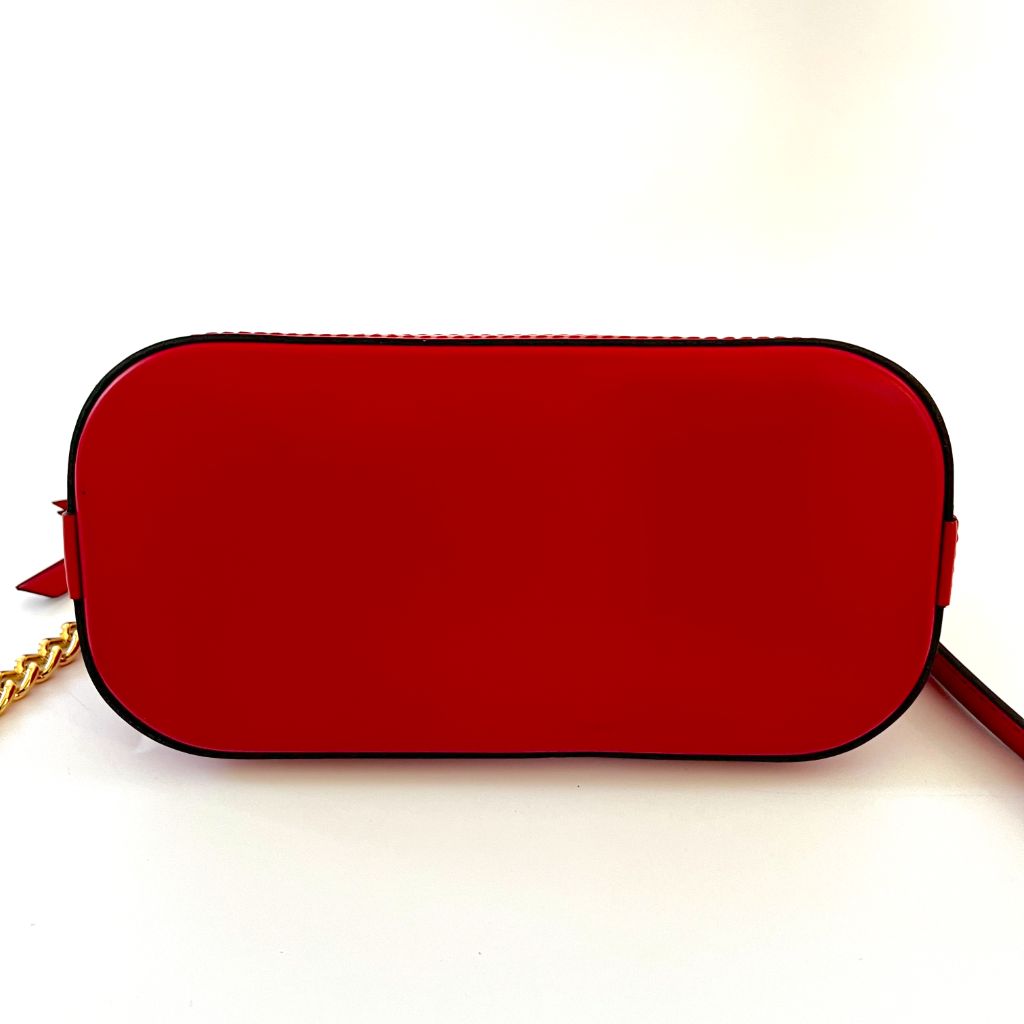 Louis Vuitton red epi leather BB alma bag