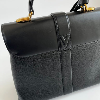 Louis Vuitton Rose Des Vents Black Leather PM Bag