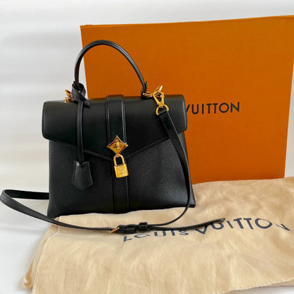 Louis Vuitton Rose Des Vents Black Leather PM Bag