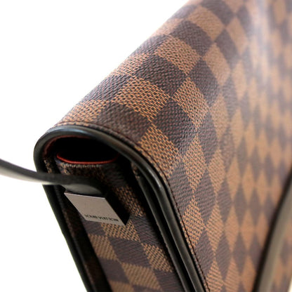 Louis Vuitton Tribeca Long Damier Ebene Canvas Shoulder Bag