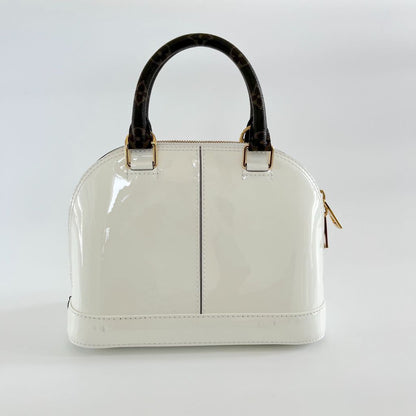 Louis Vuitton Vernis White Alma BB Bag