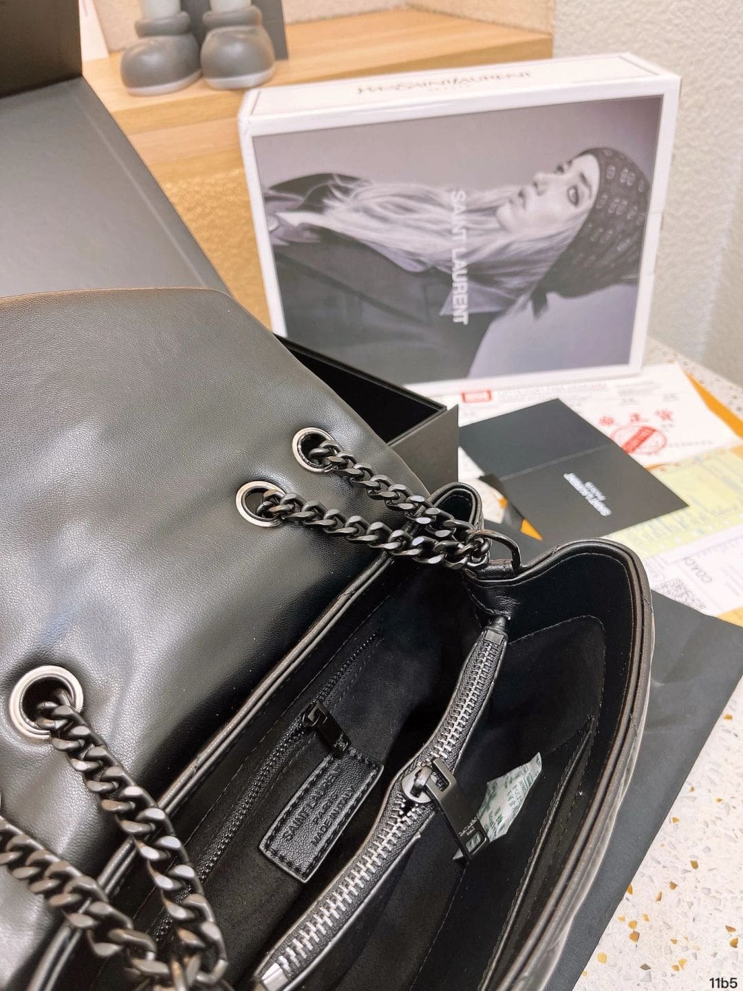 Saint Laurent Loulou Small Shoulder Bag in Quilted Leather Details