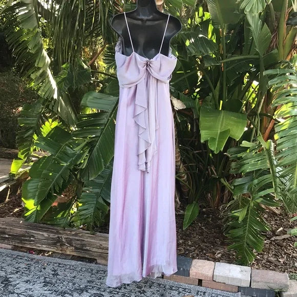Lilac Elegant Fashion Spaghetti Strap Backless Long Chiffon Ball Gown Evening Dress Party Dress Wedding Bridesmaid Dresses gh3925