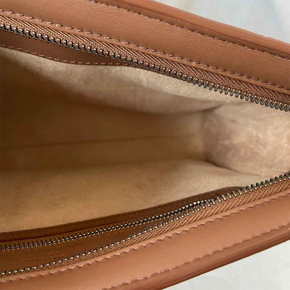 Max Mara brown leather Whitney Bag