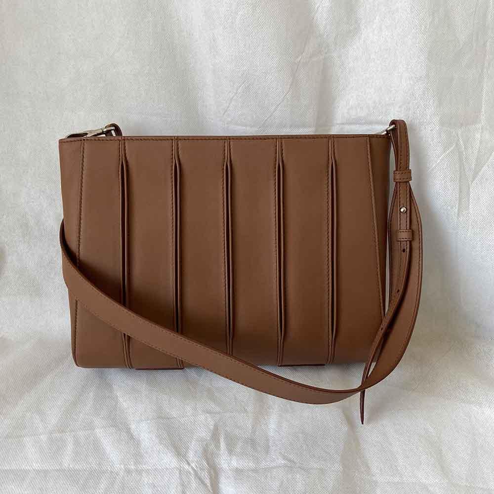Max Mara brown leather Whitney Bag
