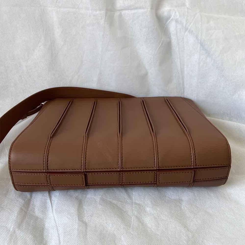 Max Mara brown leather Whitney Bag