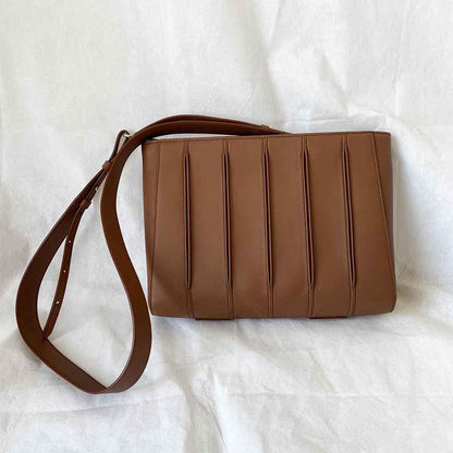Max Mara brown leather Whitney Bag