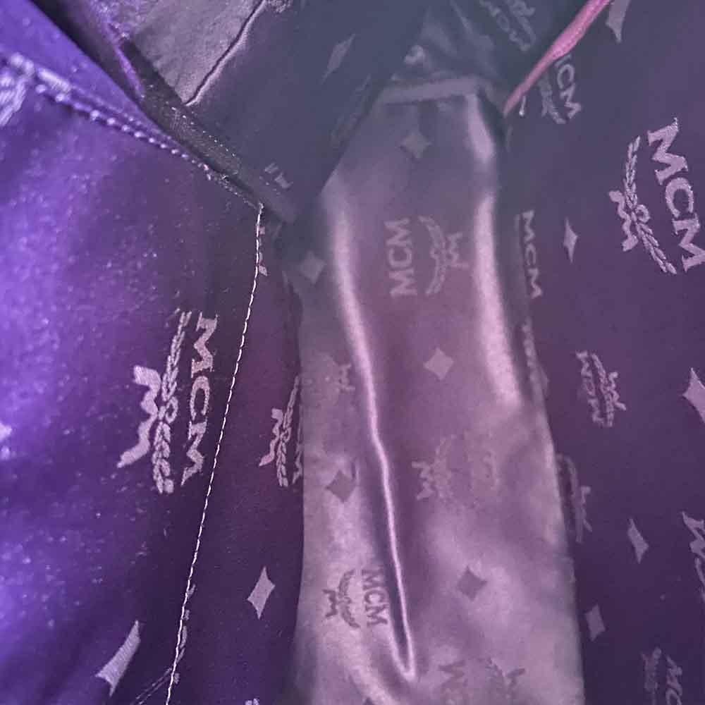 MCM Visetos Large Sprinkle Stud Stark Backpack Purple