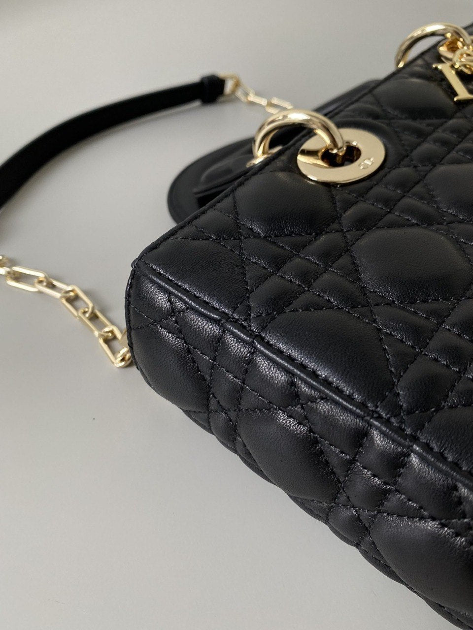 Dior Lady Dior Alligator Black