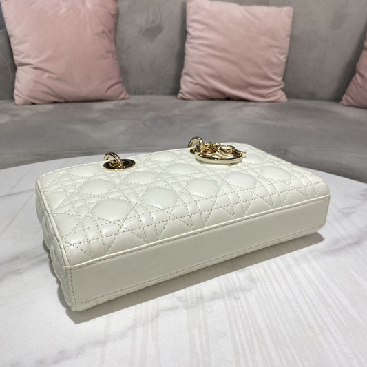 Dior Lady Dior Alligator White