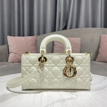 Dior Lady Dior Alligator White