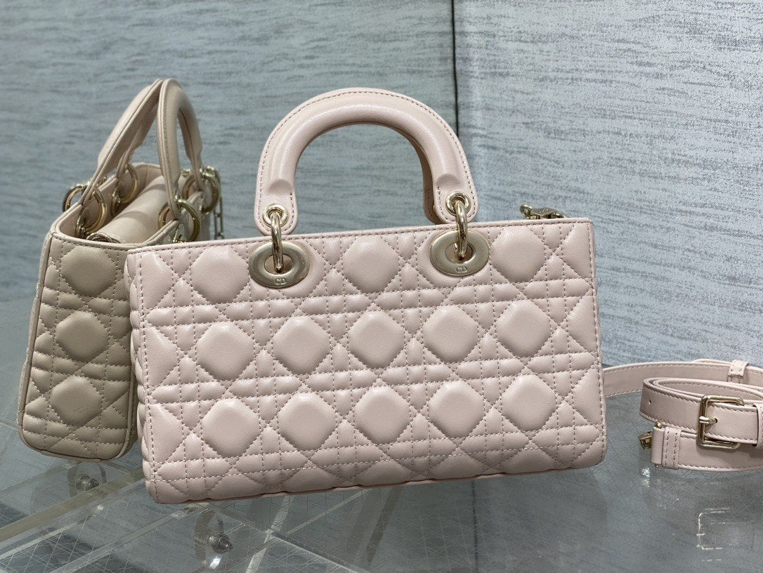 Dior Lady Dior Alligator Pink