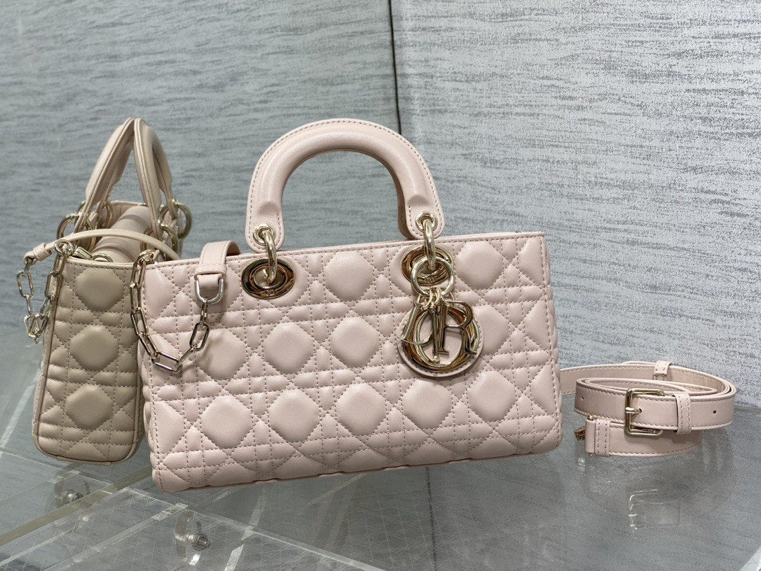 Dior Lady Dior Alligator Pink