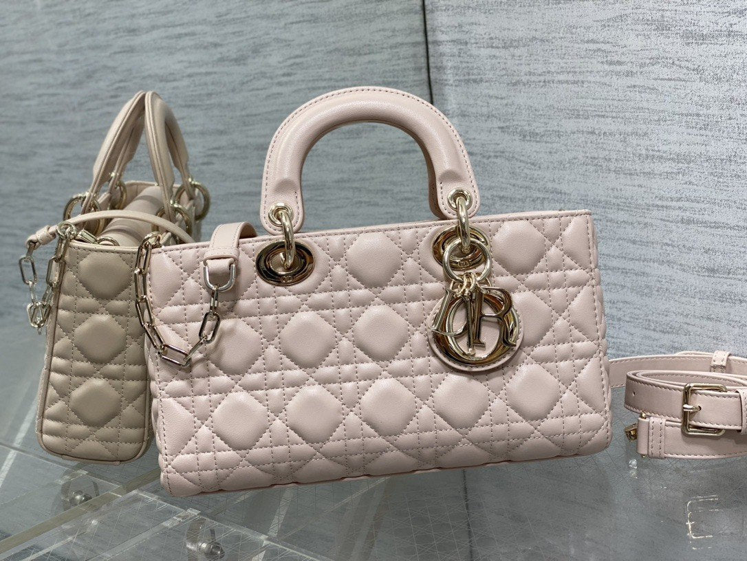 Dior Lady Dior Alligator Pink