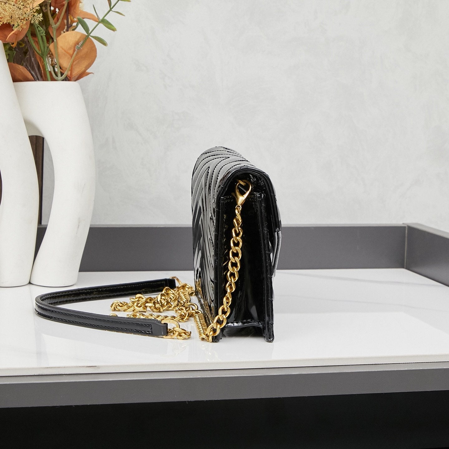 YSL Envelope Medium Chain Bag