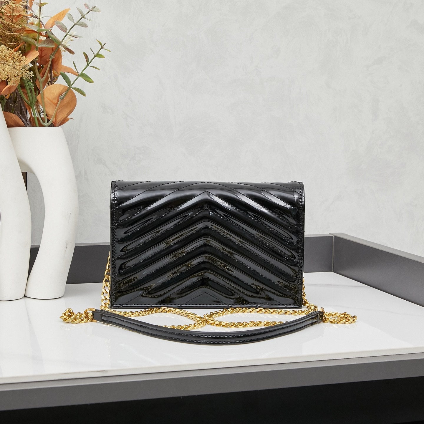 YSL Envelope Medium Chain Bag