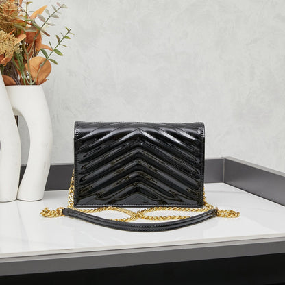 YSL Envelope Medium Chain Bag