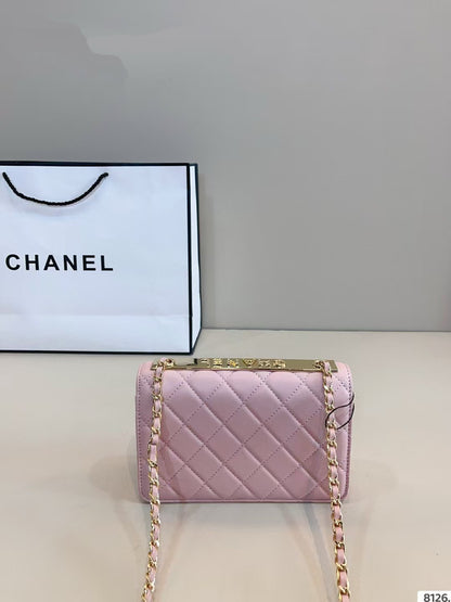 Chanel Gold CC Logo Grained Bag