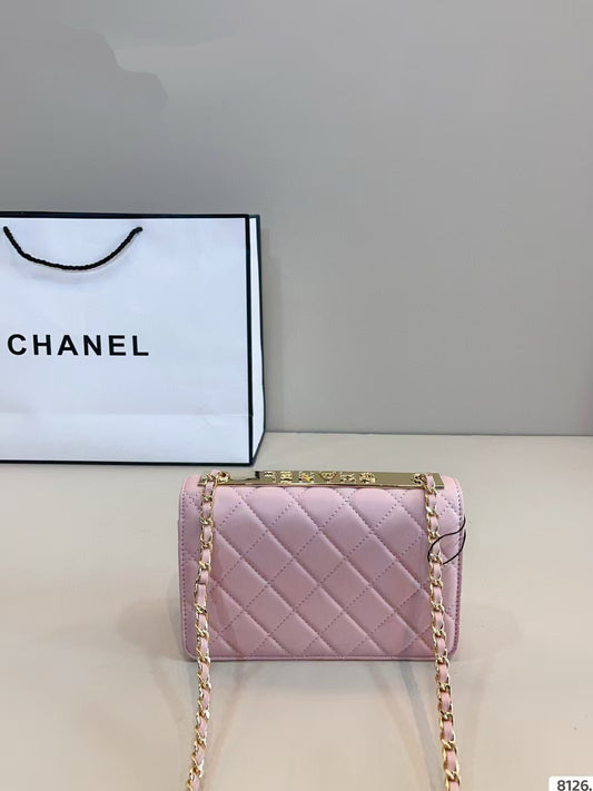 Chanel Gold CC Logo Grained Bag