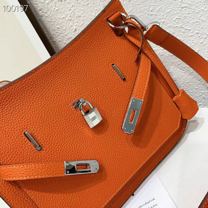 Hermes Orange Poppy Swift Bag