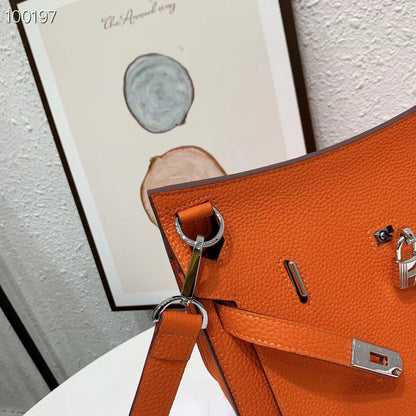 Hermes Orange Poppy Swift Bag