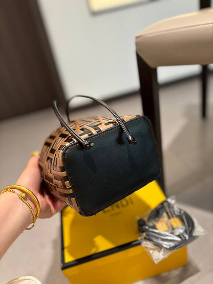 Fendi Mon Tresor Leather Mini-Bag ‘Brown’