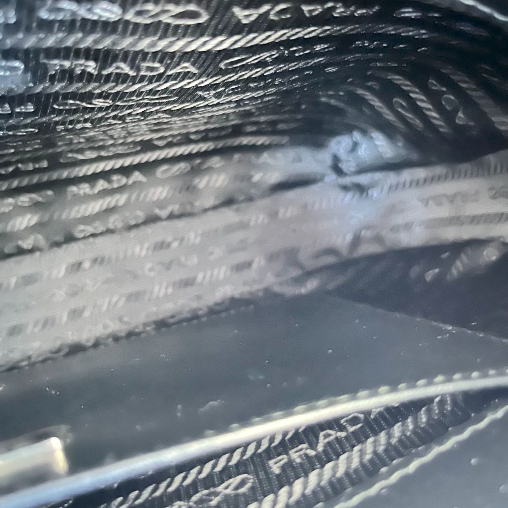 Prada Cleo Large Black Leather Shoulder Bag