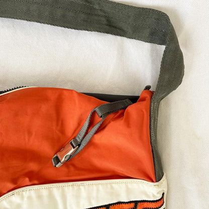 Prada Orange White SHWFFFF Nylon Vintage Bag